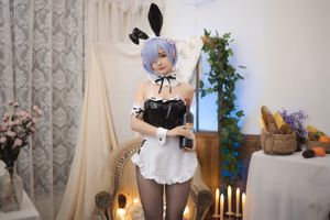 [Net Red COSER] 사쿠라이 닝닝 - Rem Bunny Girl
