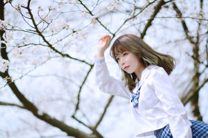 [COS phúc lợi] Cô gái dễ thương Fushii_ Haitang - dưới gốc cây anh đào