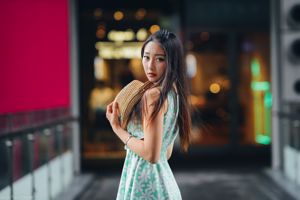 [Beleza de celebridade líquida de Taiwan] Joan Xiaokui, estilo de modelo de pernas frescas + tiroteio de rua Xinyi