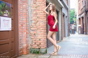 [Taiwan Zhengmei] Huang Shangyan "Boilingiao ~ Rotes Kleid mit Schultertasche"