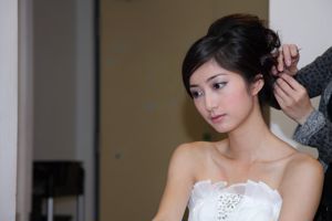 Temperamento taiwanês beleza Emily "lindo vestido de noiva branco"