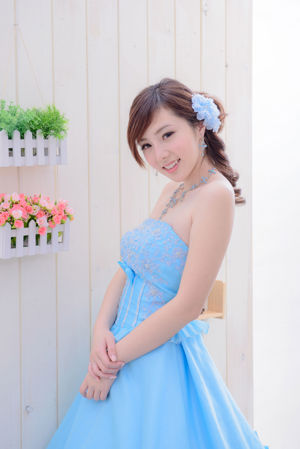 Chen Siying "Álbum de fotos de bodas azul y blanco"